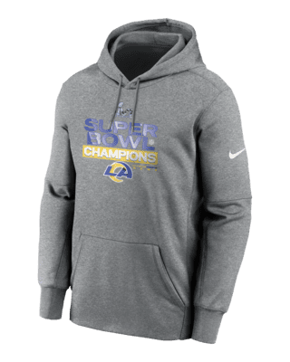 NIKE NFL SUPERBOWL LVI LOS ANGELES RAMS WHITE DIAMOND COLLECTION HOODIE popular